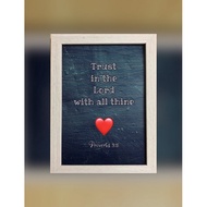 🌈 New Christian Decorative Bible Verse Frame, Home Decoration, Standing Photo Frame, Christian Poste