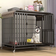 Dog Crate Medium and Large Dog Cage Thickened Dog Playpen Dog House Indoor Pet Fence Iron Cage Dog House Cage