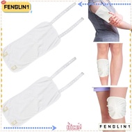 FENGLIN Castor Oil Bag, Cotton Elastic Strap knee Castor Oil Pack Wrap, Practical Anti Oil Leak Reusable|Washable Castor Oil Compress Pad for Neck Calf Knee Inflammation