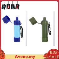 Outdoor Drinking Water Filter Tools Hiking Survival Water Purifier w/ Straw