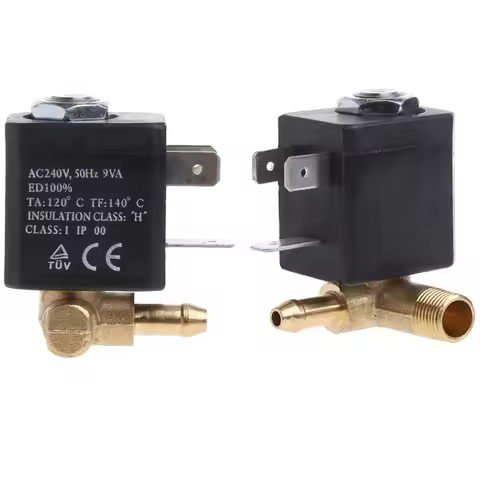 JYZ-4P 3mm normally closed cannula n/c 2/2 way ac 230v g1/8 brass steam air water generator solenoid