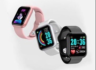 🔥（限時優惠限時半價$98）🔥（現貨）（免費順豐智能櫃/順豐站）（三個月保養）（手錶保護）🔥Y68智慧手環心率血壓D20智慧手錶馬卡龍健康提醒計步手環，血壓 血氧 體温 心率 健康檢測 A1 智能分析