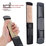 YRBWDYZDH Pocket Guitar, F/Beginne 6 String 6 Fret Chord Trainer, Light Weight Guitar Practice Maple