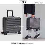 SWISHNAVY กระเป๋าแล็ปท็อป รุ่น city ขนาด 18 นิ้ว วัสดุ PC หิ้วขึ้นเครื่อง 606 กระเป๋าเดินทาง กระเป๋าเดินทางล้อลาก