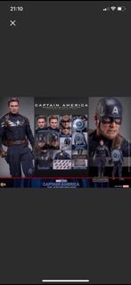 全新未開 Hottoys mms783 潛行美國隊長 stealth suit
