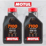 MOTUL 7100 10W40 15W50 4T FULLY SYNTHETIC ESTER ENGINE OIL MINYAK HITAM MOTOR VIETNAM 1L ENJIN OIL M