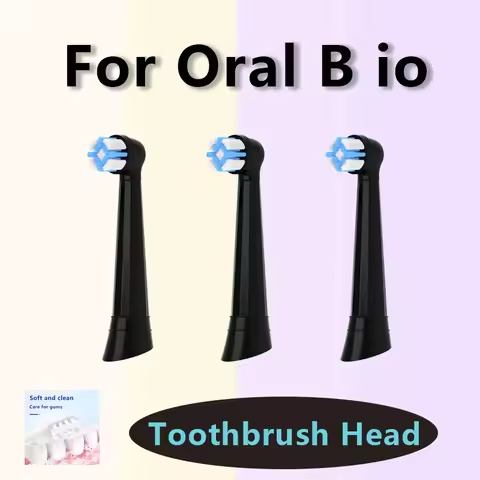 Compatible With Oral-B iO 2 3 4 5 6 7 8 9 10 Sonic Electric Vacuum Toothbrush Soft Bristle Heads Too