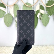 LV Brazza 黑色老花長銀包 晶片款 全套有盒