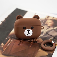 Case for Airpods 1,2/ Airpods Pro/ Airpods 3/ Airpods Pro 2 Brown Bear Shape