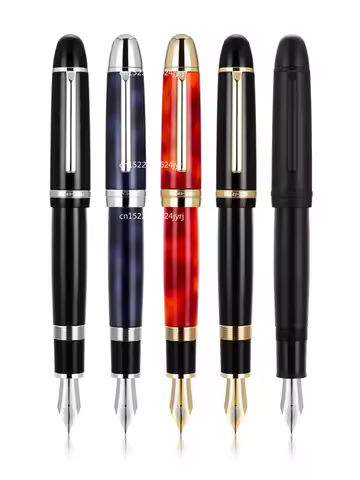 Jinhao X169 Fountain Pen NO.8 EF/F/M Nib, Big Size Metal Writing Pen with Converter