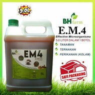(5LITER) EM AKTIF Effective Microorganisms EM Penternakan EM Perikanan Em Pertanian Baja EM Beta Fis