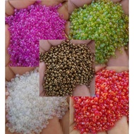 (30 gr) Sand Beads / DIY sand sequin beads 8/o