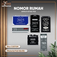 Custom Acrylic Mail Box House Number Modern Outdoor Premium Mail Box