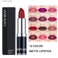 HANDAIYAN Matte Velvet Lipsticks Waterproof Red Lip Balm 12 Color Matte Lipstick