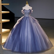Luxury Quality Banquet Dinner Women Elegant 2024 Plus Size Formal Ball Gown For Debut 18 Years Old E