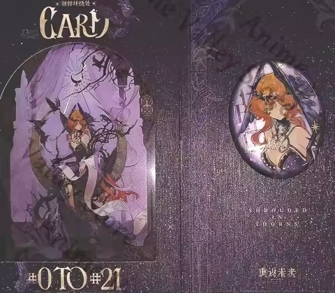 Genuine Anime Reverse:1999 Druvis III Cosplay Badge Tarot Card Cartoon Emblem Brooch Cards Acrylic Q