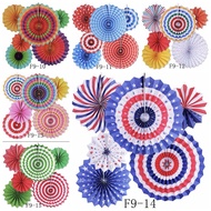 F9 party paper fan Origami flowers birthday