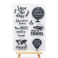 1016 Globe Map Stamp travel Series