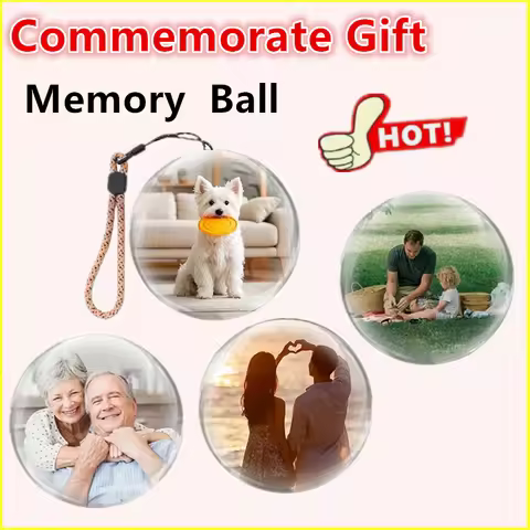 3D Crystal Ball Video Player Memory Ball Record Memory Glass Ball Support Ball Birthday Gift Graduat