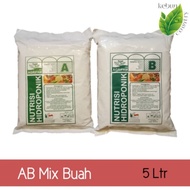 Ready Pupuk Hidroponik AB Mix Nutrisi Buah 5 Liter