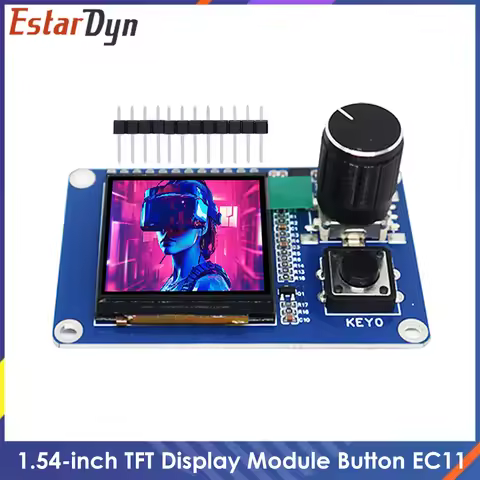 1.54-inch TFT Display Module EC11 Rotary Encoder Button IIC Interface LCD Screen for Arduino Project