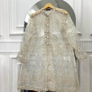 Outer Brukat Tunik Etnik Outer Kondangan