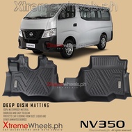 Nissan Nv350 Urvan 2015 to 2024 Nv350 Logo 5D Thailand Made Deep Dish Matting ( Nv350 Accessories ) 