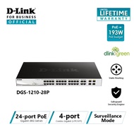 D-Link DGS-1210-28P 28-Port Gigabit Smart Managed PoE Switch