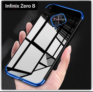 Case Infinix ZERO 8 SMART 5 HOT 9 PLAY HOT 9 HOT 8 Clear Plating Cover Silikon Casing Handphone Soft Case