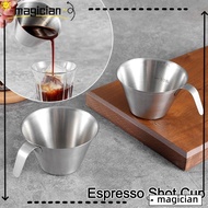 MAG Espresso Shot Cup, 304 100ml Espresso Measuring Cup, Accessories Stainless Steel Universal Measuring Shot Glass