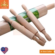(MW)Mini Kids Wooden Dought Rolling Pin Kitchen Cooking Baking Accessories /  DIY Playdough Rolling 