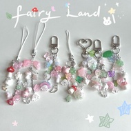Fairy Land – Keychain, Phone Hanging Rope Cute Fairycore Style Handmade by pinkie dust studio