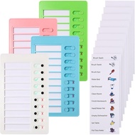 Aleric 4 Pieces Chores Chart for Kids Chore Chart, Sliding Routine Chart to Do List, My Chores RV Ch