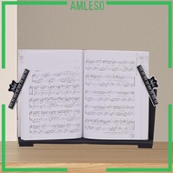 [Amleso] Electronic Piano Music Stand with Sheet Music Clips Book Stand Compact Bookcase