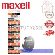 MAXELL LR41 Alkaline Battery 192 Quality Coin Cell Watch Electronic 10pcs
