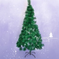 6WD-3Luxurious and dense classic pine needle green Christmas tree 180cm/6ft