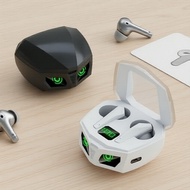 Long-Battery Gaming TWS Earbuds, Bluetooth Wireless, Large Case Capacity