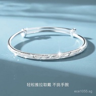 Push-Pull Bracelet for Mom, Starry Sky, Adjustable Bracelet for Girlfriend, Birthday Gift, Pure Silv