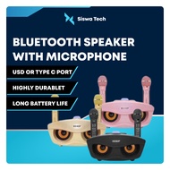 Portable Speaker Bluetooth SDRD SD306 SD306Plus Dual Wireless Microphone Mobile Karaoke Set