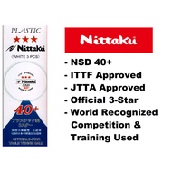 NITTAKU Table Tennis Ball Ping Pong Ball NSD40+ Bola Ping Pong NSD 40+