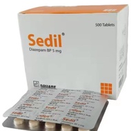 NOCTIN / SEDIL 5mg Box = 100 BIJI 100 TABLETS .