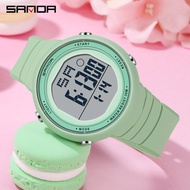 SANDA Brand Casual Ladies LED Digital Chrono Watch Fashion Women Waterproof Outdoor Sport Complete Calendar Electronic Watch