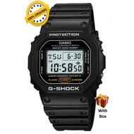 (Men) 100% ORIGINAL CASIO G-SHOCK DW-5600E-1V 200-meter Water Resistance Digital Resin Strap Men Wat
