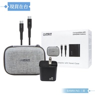 Samsung ITFIT 30W Dual-Hole Super Fast Charging Set-Black (With Charger+3A 60W Type C Cable)