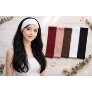 Head band Solid Hair Bandana Sport Hairband/ Bandana Korean Style. Accessories Wanita