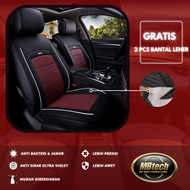 Bahan Mbtech - Sarung Jok Mobil Avanza Xenia Ertiga Mobilio Innova Rush Grand Livina Calya Sigra Xpander Freed Terios - Full set 3 Baris cover Jok Premium Quality Aksesoris Interior Mobil Kulit sintetis