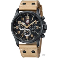 *Clearance Stock* LUMINOX 1945 Men's Analog Watch Atacama Field Chronograph Alarm black brown leathe