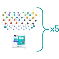 Happy Atoms Magnetic Molecular Modeling Educator Classroom Bundle | 5 Sets of 50 Atoms | Create 17, 