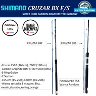 Joran Pancing Shimano Cruzar BXF Carbon 165180 Type Spinning 2 SectionKelenturan Kaku Murah Dan Kuat