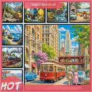 [KidsDreamMall.my] DIY Landscape Series Canvas Oil Painting Number Painting on Canvas 15.75x15.75inc